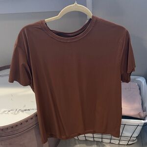 lululemon athletica roasted Brown Short Sleeve Tee